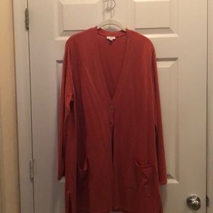 JJill v-neck pocket cardigan.